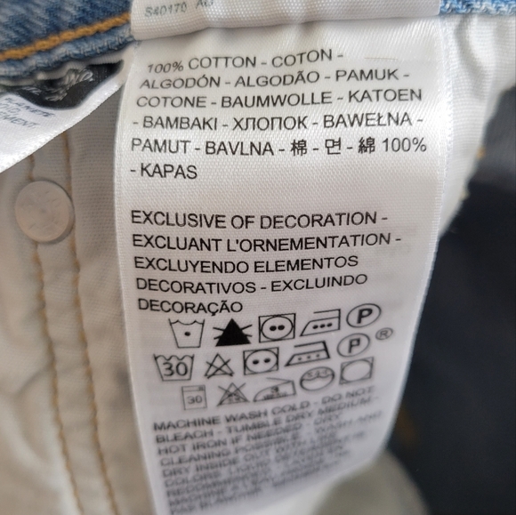 Levis Shorts Size 27 Jean Shorts 14in Waist - Picture 7 of 8